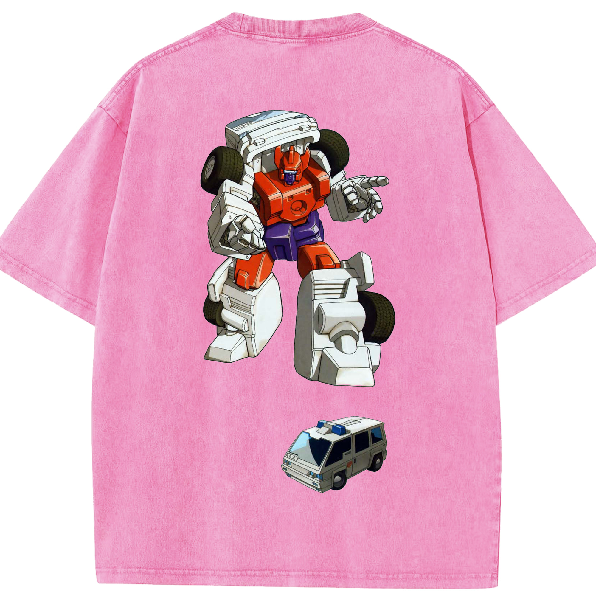 （画像用）  綿100% ヴィンテージ風 半袖Tシャツ（背面プリント）
